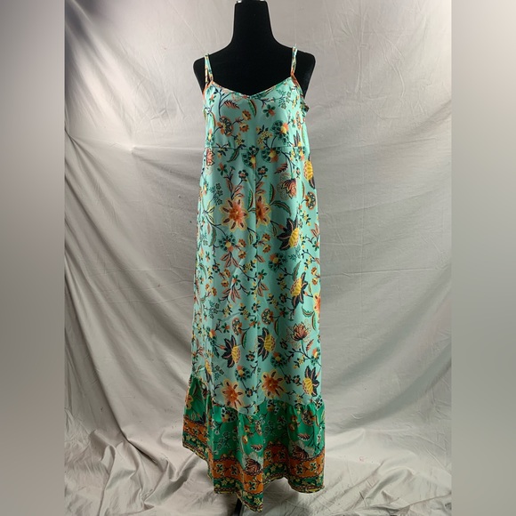 Boho Floral Print Wide Leg Cami Jumpsuit With Pockets - Picture 8 of 8